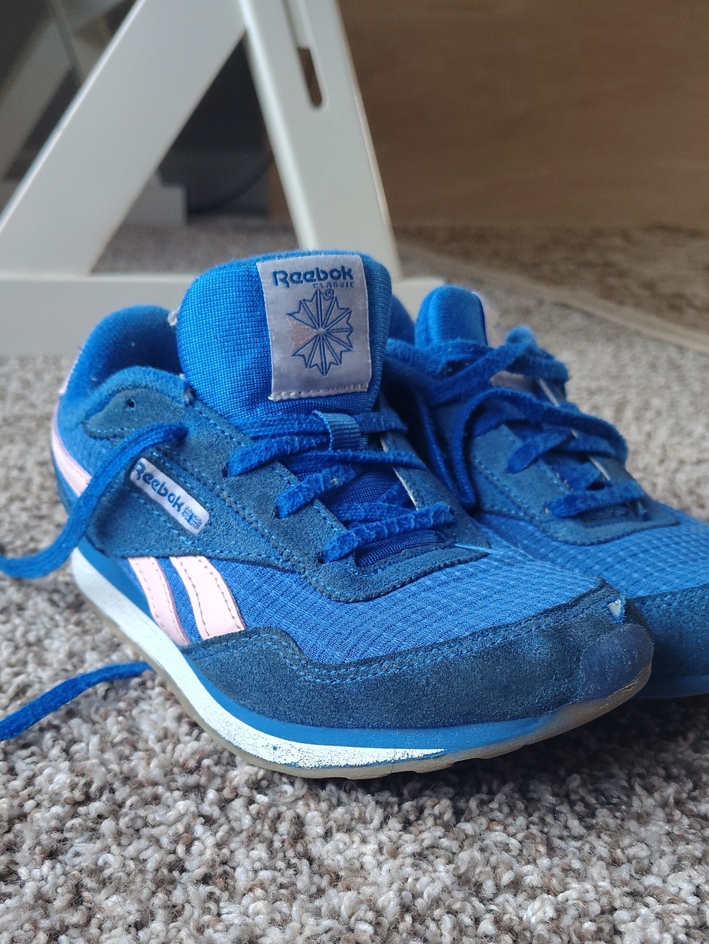 Reebok Kids Royal Blue with Light Pink Accent Sneakers Kids Size 1